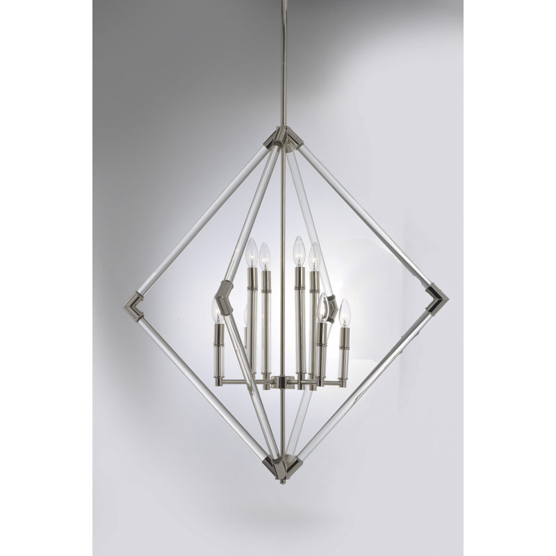Kellie 8 - Light Dimmable Geometric Chandelier