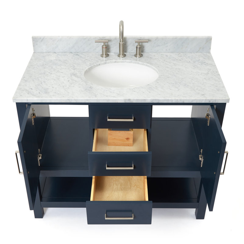 Bayhill 43'' W Single Vanity, Midnight Blue