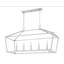 Luminaire suspendu linéaire à 5 lumières à intensité variable Hastings-637763705-559802598