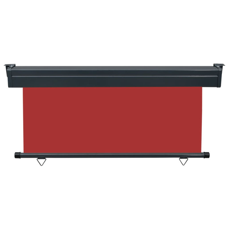 Ergin Balcony Side Awning, 250cm H x 160cm W, Red