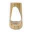 Table d'appoint d'extérieur, table de bout à conception creuse, table de tabouret de jardin de patio, table d'appoint décorative pour terrasse de balcon de plage, béton léger, texture semblable au bois-1130882216-1130882217