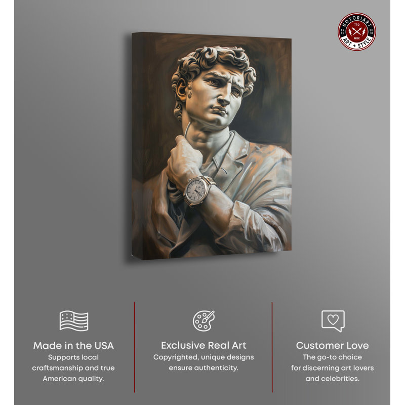 Classy Sculpture Gallery Wrapped Canvas Wall Art, 36" x 54"