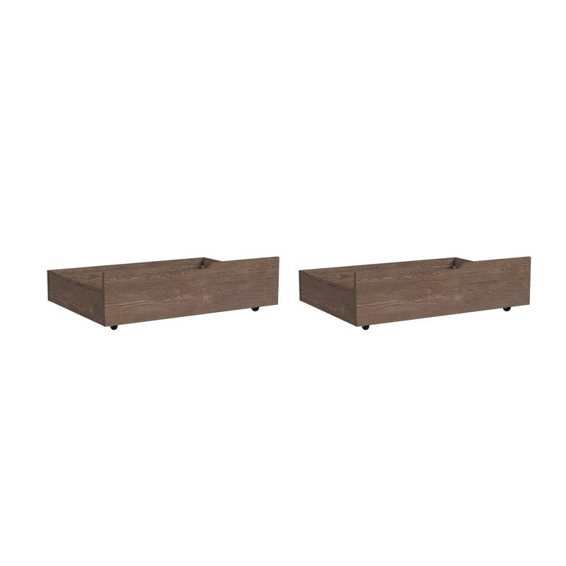 Tiroirs de rangement 2 pièces Carlson, Brun récolte