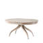 Composition Oval Mahogany Wood Dining Table