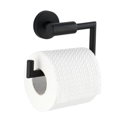 Wandmontierter Toilettenpapierhalter Bosio im Mattschwarz