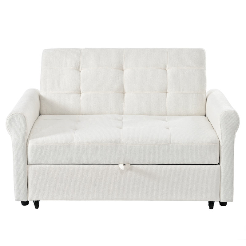 2 Seater Reclining Chenille Loveseat, Dark Grey