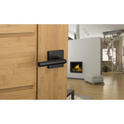 Milan Signature Series Passage Door Lever with Square Rosette
