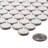 Alpin Breezo White 1" Penny Round Glossy Porcelain Backsplash, Bathroom, Kitchen, Shower, Pool, Wall and Floor Mosaic Tile-70658513