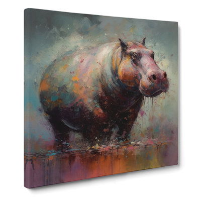 Hippo Post-Impressionism No.1 - No Frame Print