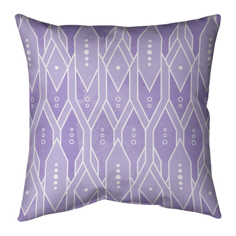 Coussin décoratif en lin, 18 po x 18 po, Bourre en polyester, Mauve