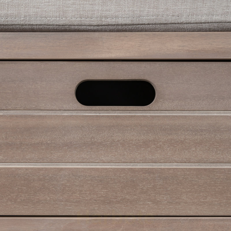 Banc de rangement avec panier amovible et 2 tiroirs, banc à chaussures entièrement assemblé avec coussin amovible