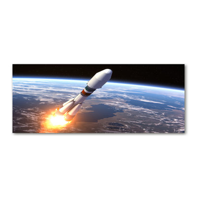 A Space Rocket - Wrapped Canvas Print