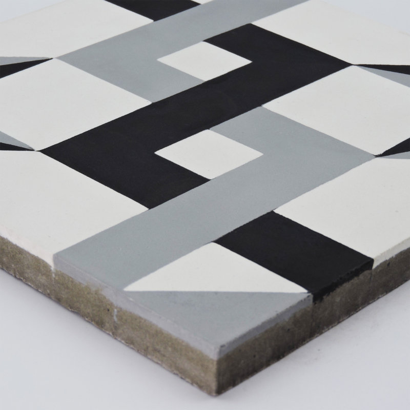 Sahara 8" x 8" Cement Patterned Wall & Floor Tile