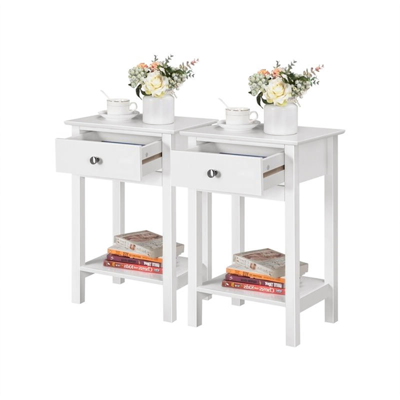 Adelino 40cm W Manufactured Wood Bedside Table