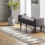 Tapis ivoire / noir Kaden-1452364635