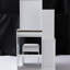 Meuble-lavabo compact avec commode de chevet à gauche, avec tabouret rembourré et très grand miroir coulissant, rangement multi-couches, blanc élégant pour les petits espaces - table de meuble-lavabo avec grande surface rembourrée-1507289438