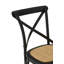 New Bedford 47cm H Solid Wood Cross Back Side Chair in Brown