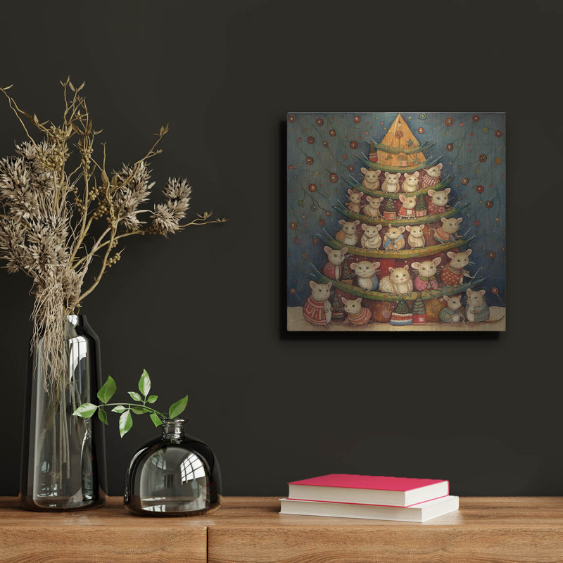 Art mural en métal Lark Manor ™ «Xmas Animals 07» par The Golden Valley