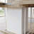 Extendable Dining Table for 6-10 People with Aged Wood Effect, Adjustable from 160-200 cm