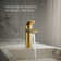 Parallel Single-Handle Bathroom Sink Faucet, Single-Hole Faucet with Pop-Up Drain, 0.5 GPM