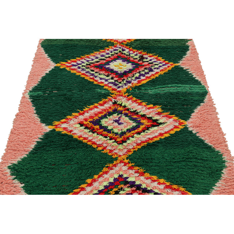 One-of-a-Kind 3'7"x7'3" Hand Knotted Area Rug