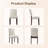 Upholstered Parsons Dining Chairs， Linen Side Chair-153163381