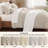 Bedsure King Tufted Boho Comforter Set – Beige, 5-Piece Geometric Design Comforter Set-125465504-125465509