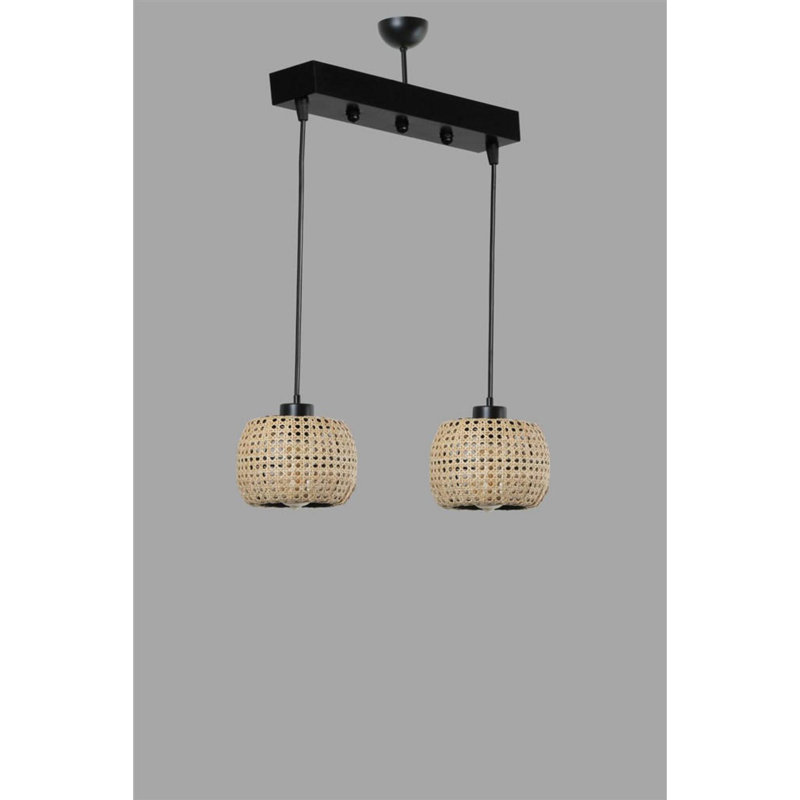 Mieka 2 - Light Drum Pendant, Beige