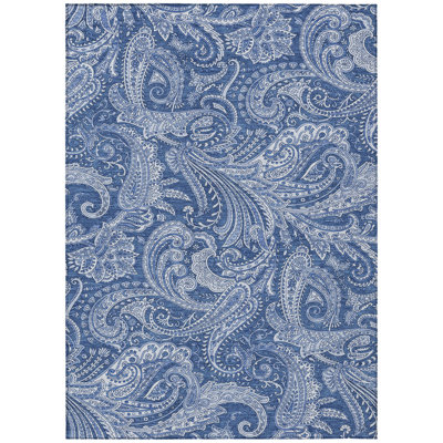 Fareham Flatweave Washable Paisley Indoor / Outdoor Rug