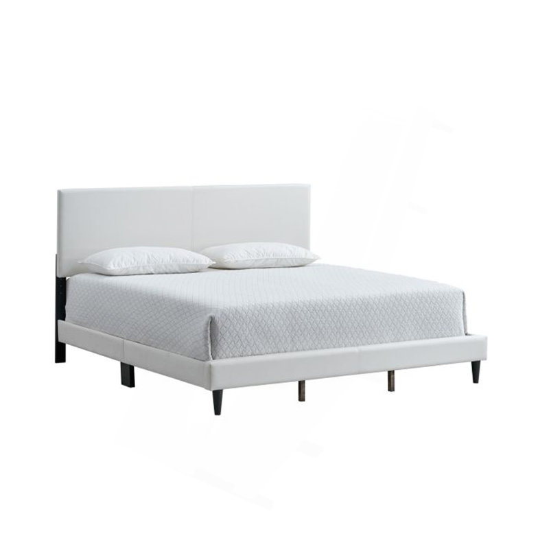 Baron Queen Bed ( Mattress Not Included), White