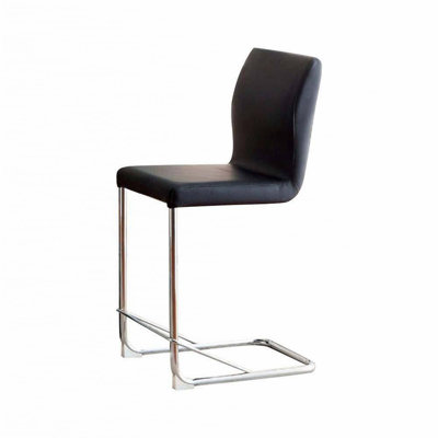 Leatherette 2Pcs Counter Height Dining Chairs
