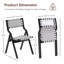 Ensemble de 2 chaises de salle à manger pliantes en bois-990578586