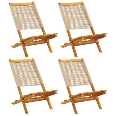 11-3 Polypropylene Garden Chair With Cushion Folding Chair Set