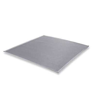 Tapis carré gris clair Carpen