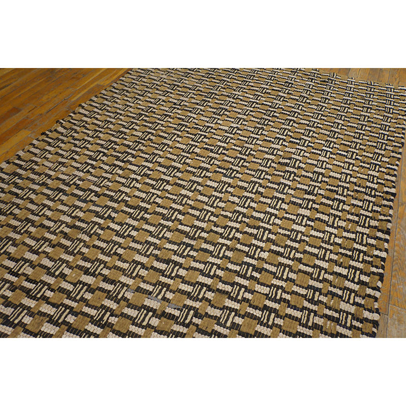 Tapis de couloir tressé rétro vintage Mid Century Modern
