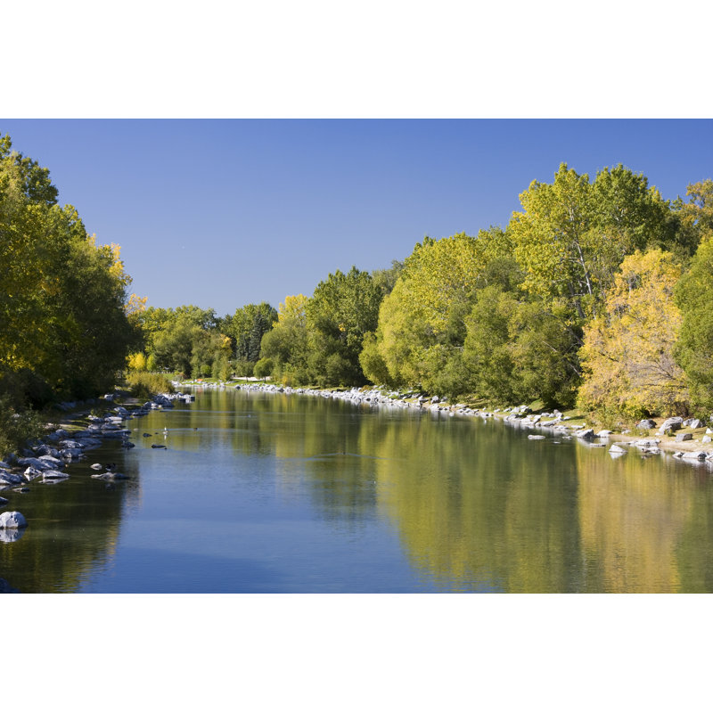 Bow River In Autumn by Cullenphotos - Wrapped Canvas Print, 61cm H x 91cm W