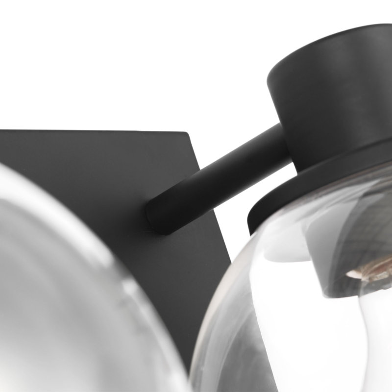 Rito Large Bath from Generation Lighting , 7.125" H x 23.125" W x 7" D, Midnight Black, 3 Lights