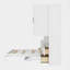 Lit escamotable double avec placard et tiroirs-260775501
