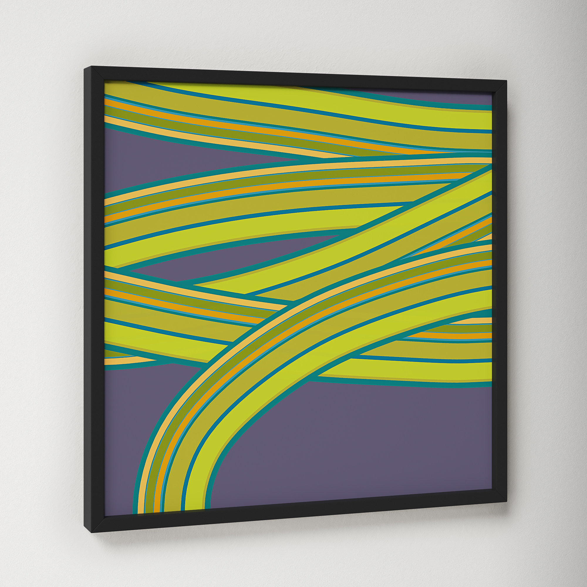 Hemp Twist by Jacques Pilon, Black, 16" H x 16" W x 1.25" D