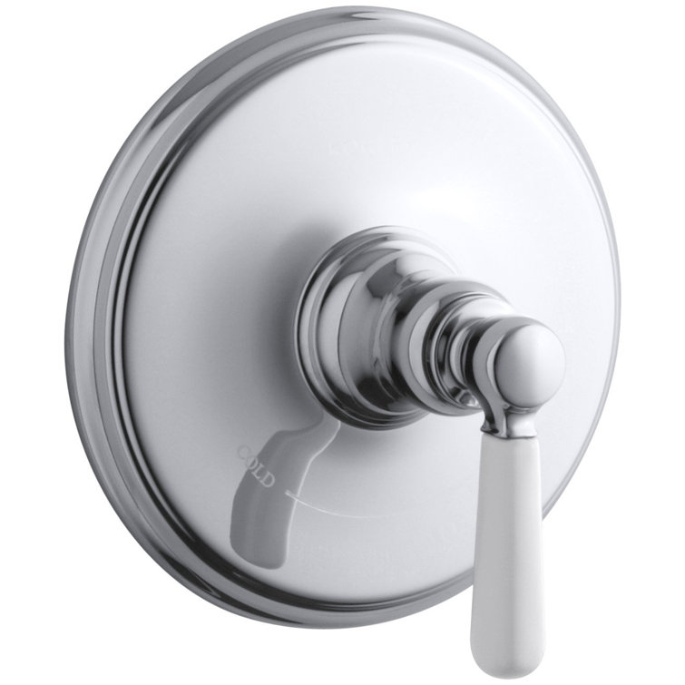 Bancroft Valve Trim with Metal Lever Handle for Thermostatic Valve, Requires Valve