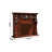 47.24"H Brown Retro Carved Solid Wood Fireplace Mantel-878200457