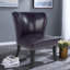 Fauteuil d'appoint confortable en cuir Pu