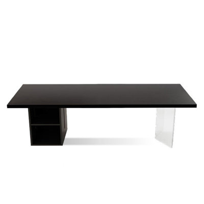 Black Rectangular Solid Wood desks