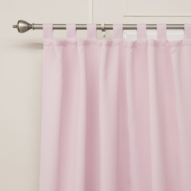 Paire de rideaux occultant et isolant avec pattes Bennett, l 52 po x L 84 po, Rose clair