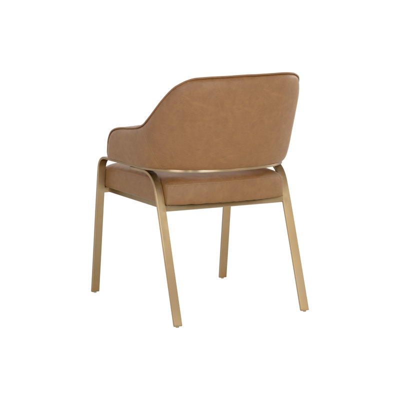 Malachi Upholstered Arm Chair, Brown
