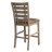 Deprise Set of 2 Rustic Farmhouse Dining/Counter Chairs - Distressed Solid Wood Ladderback Design