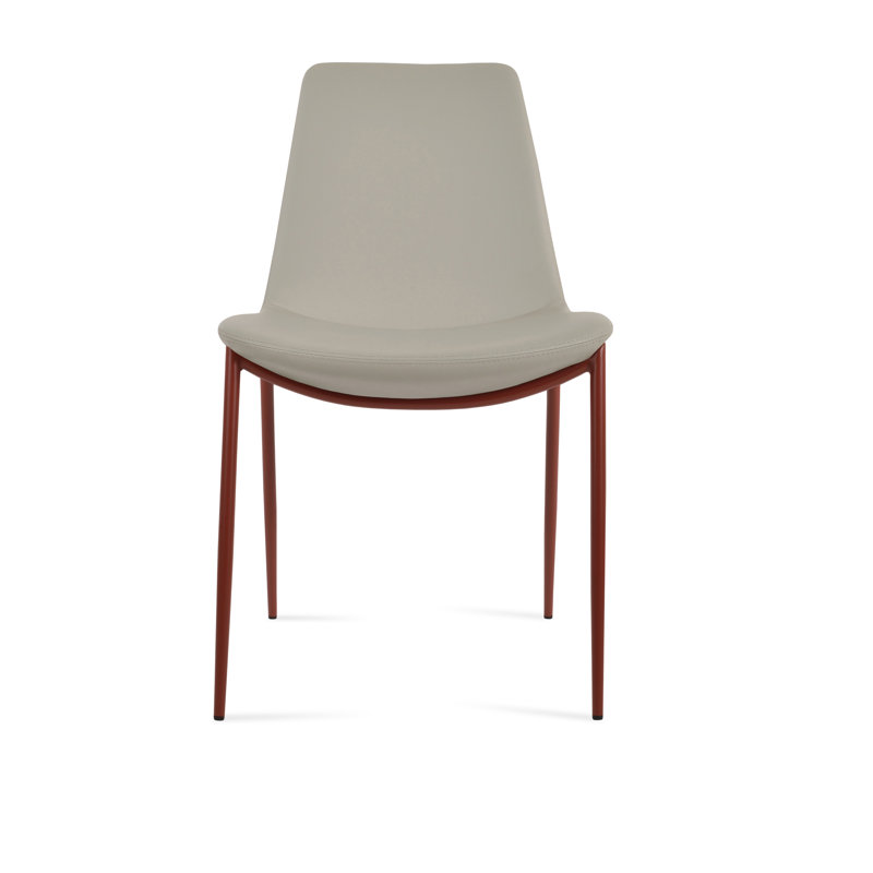 Eiffel Classy Dining Chair, Light Gray, Red Powder