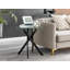 Rantoul Modern Contemporary Glass and Round Small Side Table - Sofa Side Table-1967034514