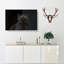 British Shorthair Cat in the Shadows by - Wrapped Canvas-55363026