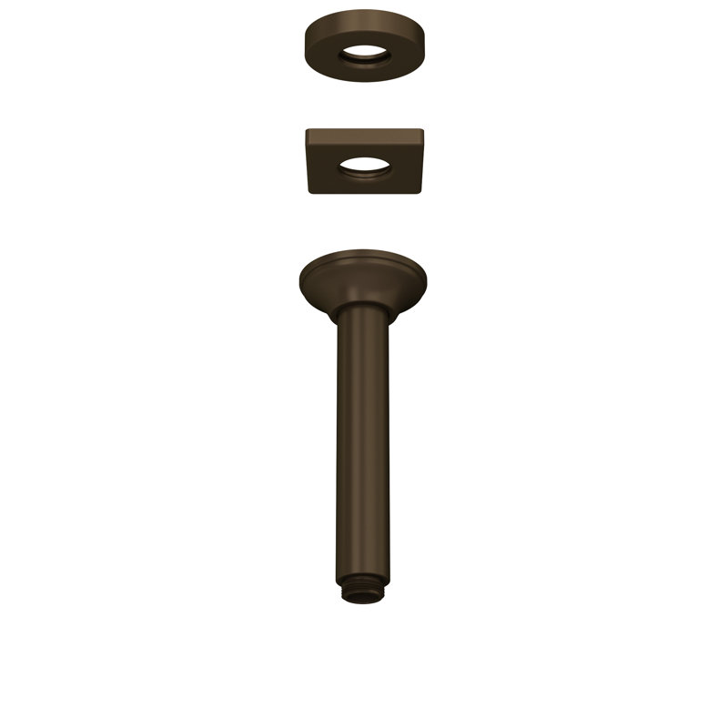 Rohl 7" Ceiling Mount Shower Arm, Tuscan Brass